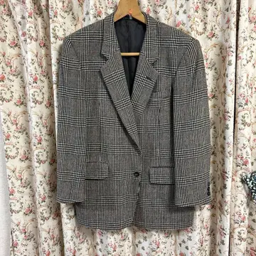 체크 무늬 블레이저