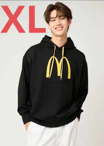 인기 XL 그라니프 맥도날드 빅 실루엣 분또 후드티 블랙