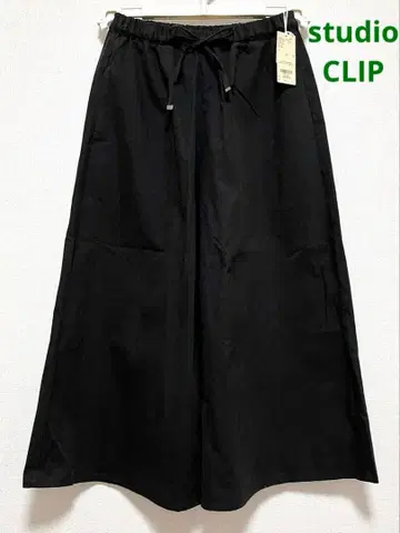 스튜디오 클립 스카초 팬츠 와이드 팬츠 블랙 M 사이즈 새상품