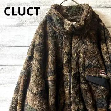 CLUCT 카모 패턴 플리스 자켓 L 사이즈 남성용 아메카지