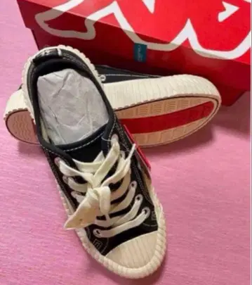 카파 22.5cm 새상품 카파 BANDA 캐주얼 스니커즈 신발 블랙