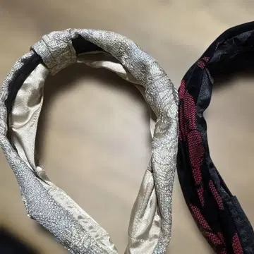 라마조리나의 머리띠 골드 블랙 레드 헤어밴드 2개 세트