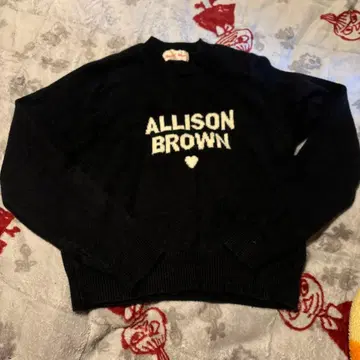ALLISON BROWN 블랙 컬러 니트 스웨터 F 사이즈