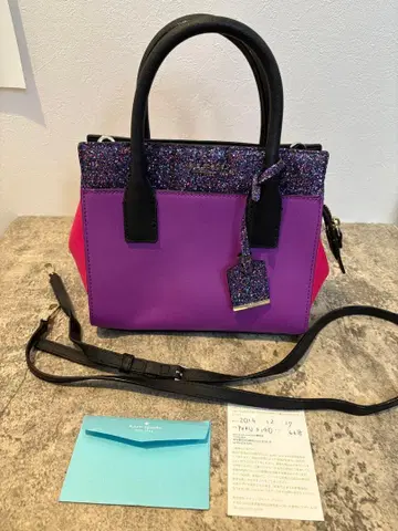 [ 보증서 있음 ] 케이트 스페이드 숄더백 미니 캔더스 글리터