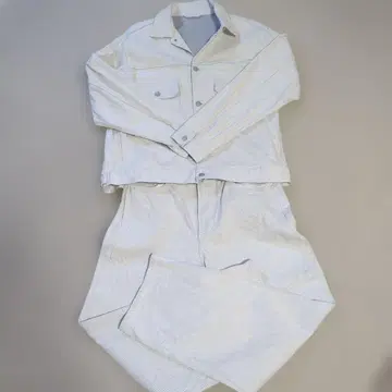 유니클로/데님 와이드 스트레이트 데님 & 데님 자켓 셋업