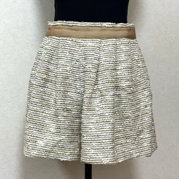 그린 라벨 릴랙싱 트위드 숏팬츠 라메