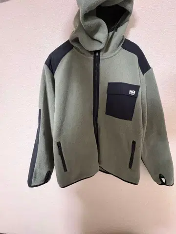 헬리 한센 후드 부착 플리스 자켓