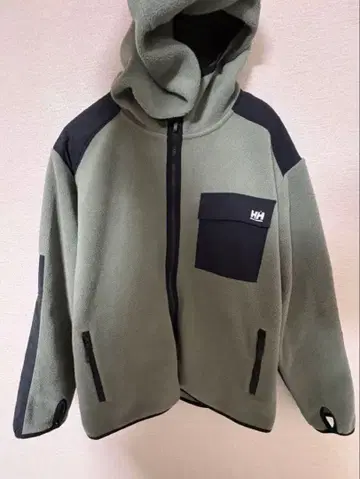 헬리 한센 후드 부착 플리스 자켓 폴라테크