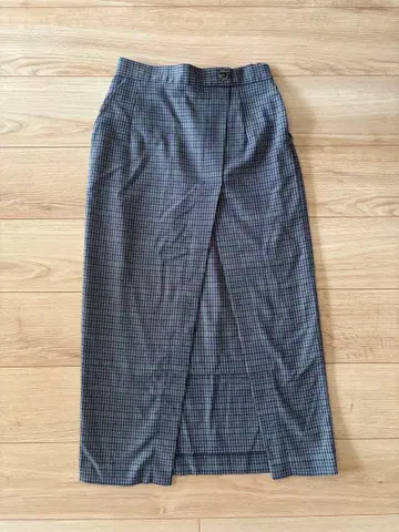 BEAMS HEART 빔즈 체크 롱 스커트 S