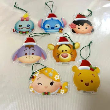 디즈니 썸썸 크리스마스 아크릴 오너먼트 7개 세트