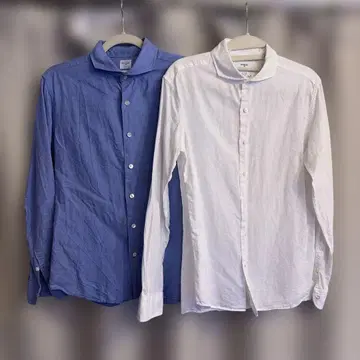 에디피스 셔츠 중고 2벌 세트 화이트 블루