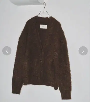 todayful Brashed Vneck Cardigan 브라운 F