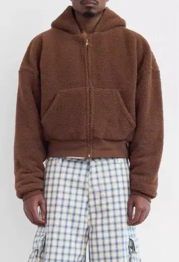 ERL UNISEX TERRY FLEECE ZIPPED HOODIE