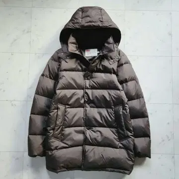 새상품급 트래디셔널 웨더웨어 다운 코트 후드 부착 브라운 38