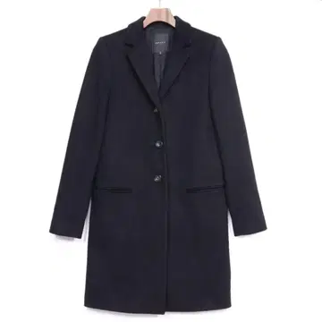 새상품급 Theory 띠어리 3버튼 블랙 체스터 코트 S