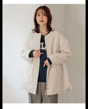 글로벌 워크 리버서블 퀼트 블루종