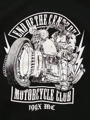 하카바노 화랑 x 북두의 권 자기 집업 후드티