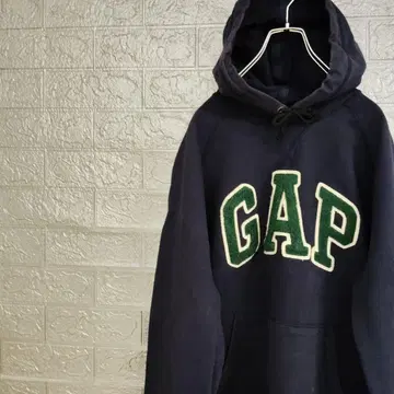 갭 GAP 2016년제 빈티지 구제 의류 빅 로고 후드 맨투맨 네이비 M