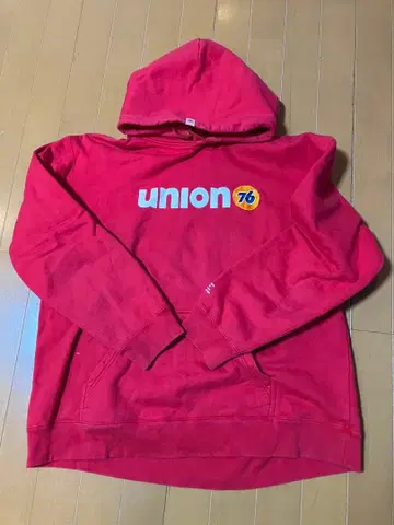 루브리칸트 union 76 후드 부착 후드티 레드