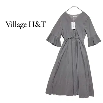 [빌리지 H&T] M 플레어 소매 롱 원피스 한국