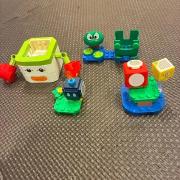 LEGO 레고 마리오 쿠파jr 개구리 마리오 파워업 슈퍼 버섯