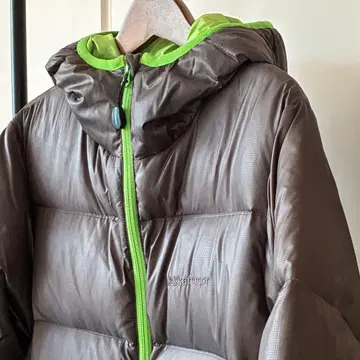 karrimor 후드 부착 다운 자켓 브라운/그린