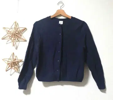 울 100% 네이비 가디건 F 사이즈