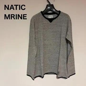 [ 새상품급 ] NATIC 티셔츠풍 코튼 니트 그레이
