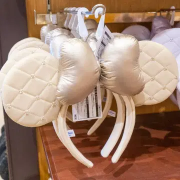 디즈니 미니 퀼팅 머리띠 베이지