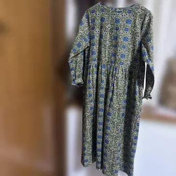 TSUBAHARU 꽃무늬 긴팔 롱 원피스