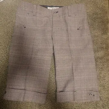 BEATRICE 큐롯 36 체크 무늬와 블랙 2장 세트