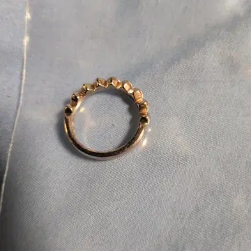 [ 당일 발송 ] 비즈 장식 실버 색상 반지 앤티크