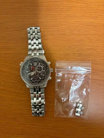 Citizen 실버 스테인리스 스틸 크로노그래프 손목시계