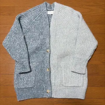 Bshop WALANCE 별주 모헤어 니트 바이컬러 가디건