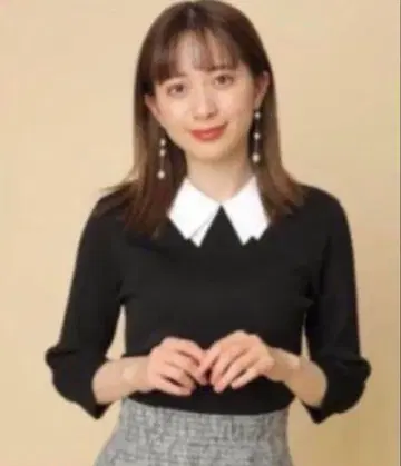 리랜드트루 Rirandture 7부 소매 카라 부착 니트