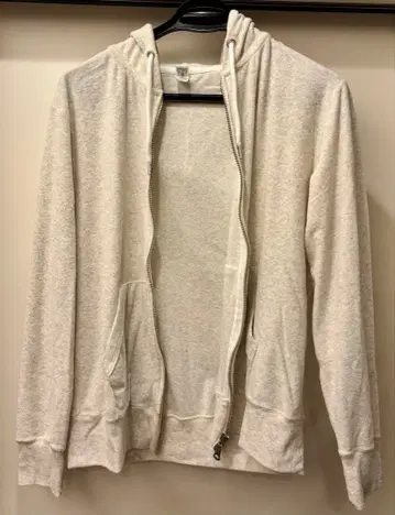 [ mocT ] 지퍼 후드티 여성용 M 사이즈 일본제 라이트 그레이