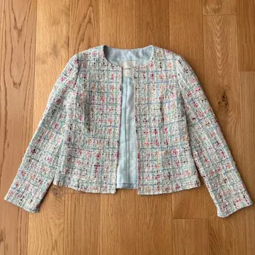 레리안 Leilian 노카라 자켓 트위드 멀티 컬러 9호