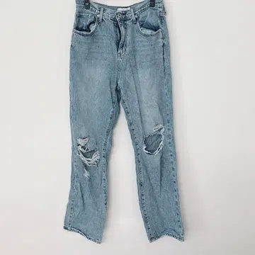 새상품급 Fashion Nova 라이트 블루 스트레이트 데님