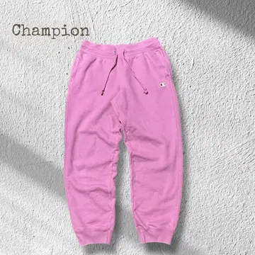 Champion 리버스 위브 스웨트 팬츠 US 규격 L 페이드 핑크