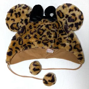 디즈니 미니 레오파드 무늬 팬캡 구형