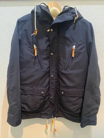 네이비 플리스 안감 마운틴 파카