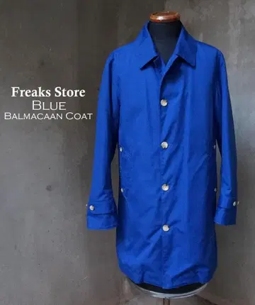 Freaks Store 파랑 블루 충전솜 스트라이프 라이너 스텐카라 코트