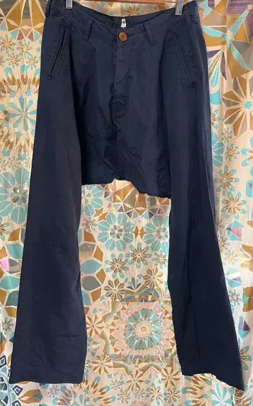 히히히 네이비 사루엘 팬츠 M 사이즈