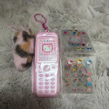 헬로키티 폴더폰 키링