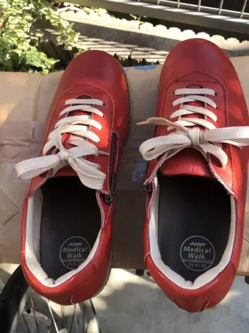 ASAHI Medical 메디컬 워크 1645 천연 가죽 3E 23.5