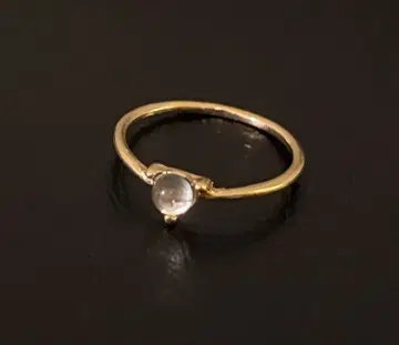 아쉬페프랑스 골드 컬러 크리스탈 반지 11.5호