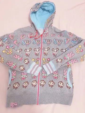 ANGEL BLUE 당시 L 사이즈 캐릭터 패턴 후드티 헤이세이