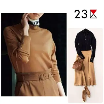 [ 새상품급 ] 23구 * 울 테드 울 터틀넥 니트 44