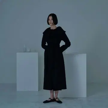 [일본제] 가을/겨울 컬렉션 울 원피스 블랙 -byRYOJIOBATA