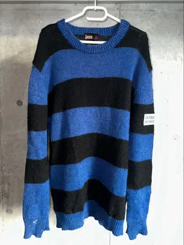 8Second x G-Dragon 긴팔 데미지 니트 보더 S